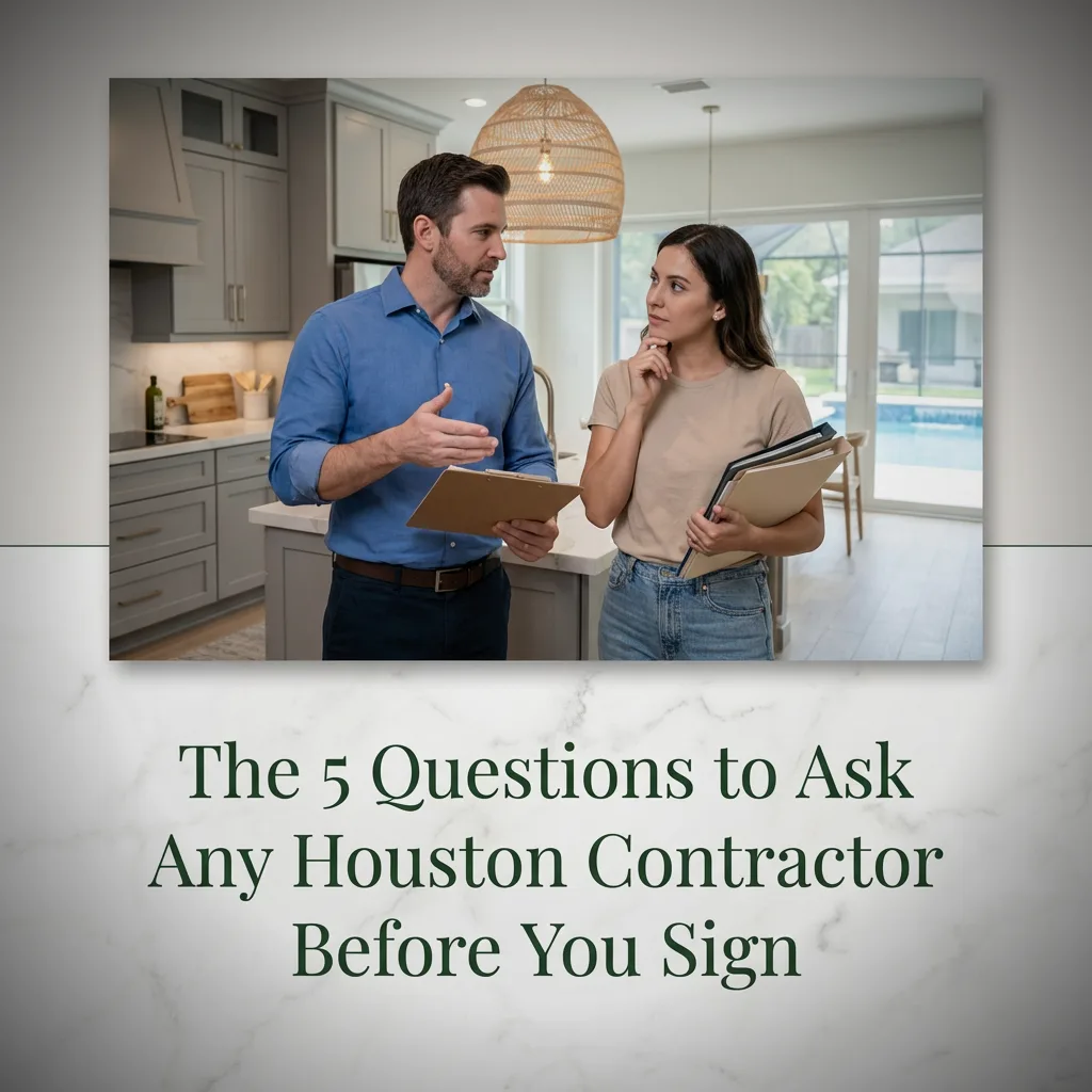 The 5 Questions to Ask Any Houston Contractor Before You Sign